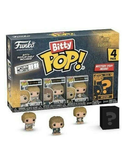 Funko Bitty Pop - Il Signore Degli Anelli " Samwise Gamgee / Pippin Took / Merry Brandybuck / Mystery Bitty (4-Pack)"