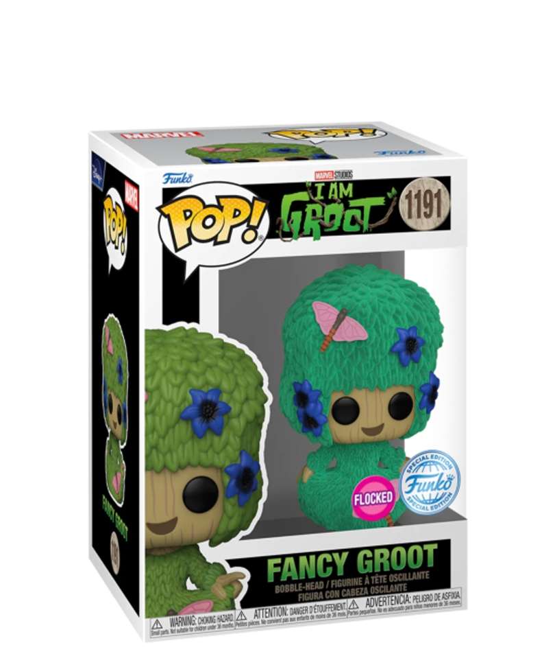 Funko Pop Marvel " Groot (Marie Hair) (Flocked) "