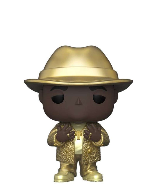 Funko Pop Music " Notorious B.I.G. with Fedora (Gold Glitter Suit) "