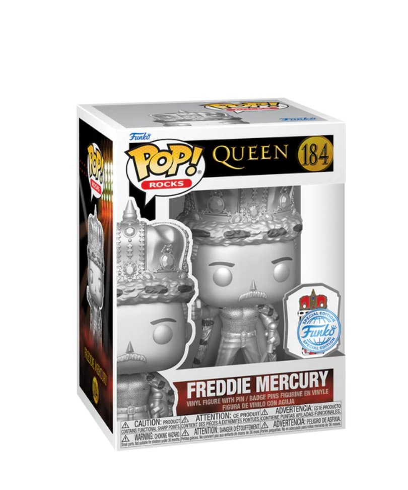 Funko Pop Music " Freddie Mercury Platinum Pin "