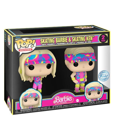 Funko Pop Film - Barbie " Skating Barbie &amp; Skating Ken (Blacklight) (2-Pack) "