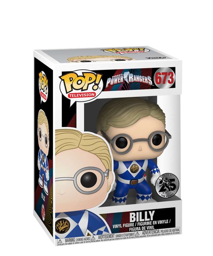 Funko Pop - Power Rangers " Billy (Blue Ranger) No Helmet "