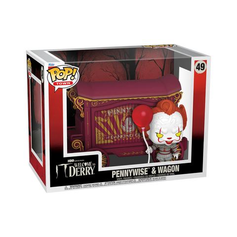 Funko Pop Town Film - IT: Welcome to Derry " Pennywise and Wagon "