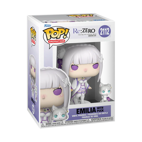 Funko Pop Anime - Re: Zero " Emilia and Puck "