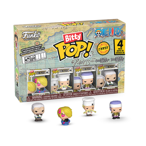 Funko Bitty Pop - One Piece " Sanji / Zeff / Don Krieg / Mystery Bitty (4-Pack) "
