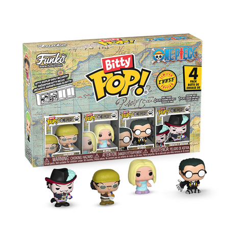 Funko Bitty Pop - One Piece " Usopp / Kaya / Kuro / Mystery Bitty (4-Pack) "