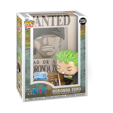 Funko Pop Fumetti - One Piece " Roronoa Zoro " Wanted Poster