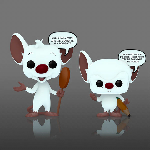 Funko Pop Anime " Pinky and The Brain " SE GITD