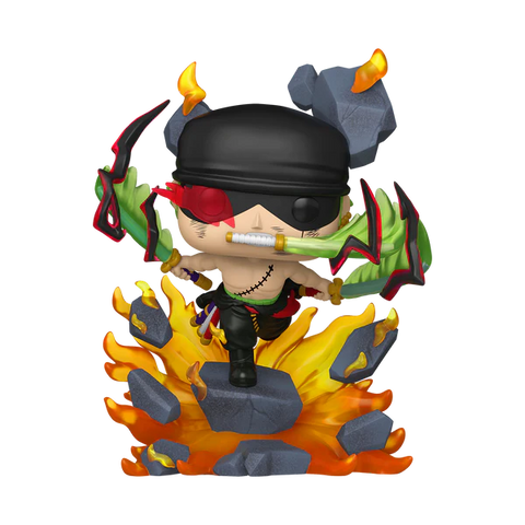 Funko Pop fumetti - One Piece " Roronoa Zoro King Of Hell " (6-Inch) SE