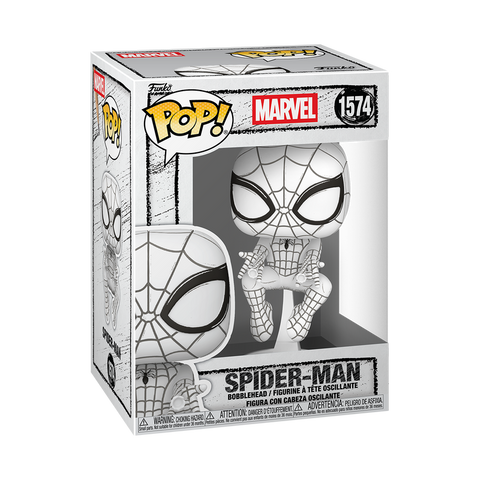 Funko Pop Marvel - Sketched Deco " Spider-Man "