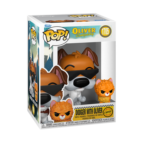 Funko Pop Disney - Oliver & Company " Dodger with Oliver " (Chase)