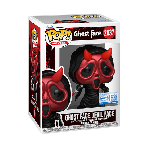 Funko Pop Horror - Scream " Ghost Face Devil Face " Metallic SE