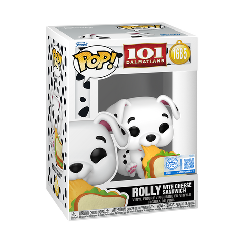 Funko Pop Disney - La Carica Dei 101 " Rolly with Cheese Sandwich " SE