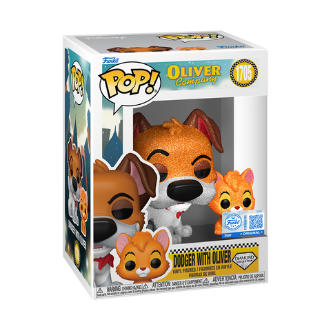 Funko Pop Disney - Oliver & Company " Dodger with Oliver " Diamond SE