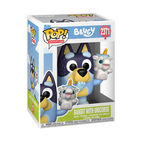 Funko Pop Animation - Bluey " Bandit with Unicorse "