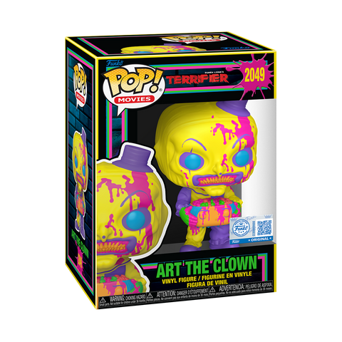 Funko Pop Horror - Terrifier " Art the Clown with Head " Blacklight SE