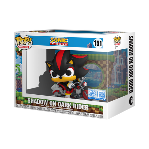 Funko Pop Rides Games - Sonic The Hedgehog " Shadow on Dark Rider " SE