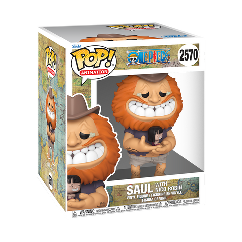Funko Pop Anime e Manga - One Piece "Super Saul with Nico Robin" 6-inch