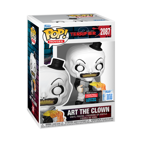 Funko Pop Horror - Terrifier " Art the Clown with Flamethrower " NYCC 2026 Shared Exclusive