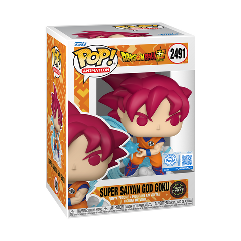 Funko Pop Anime e Manga - Dragon Ball "Super Saiyan God Goku (Kamehameha)" GITD SE (Chase)