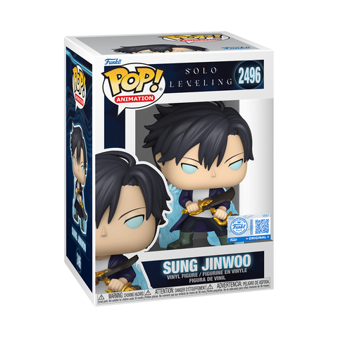 Funko Pop Anime e Manga - Solo Leveling "Sung Jinwoo (Blue Aura)" SE