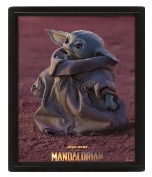 Poster - Star Wars " The Mandalorian Grogu " - 3D Lenticular Poster 26x20cm