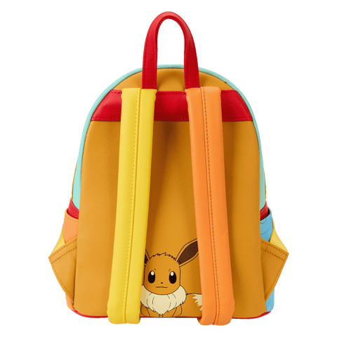 Loungefly - Pokémon " Pikachu, Bulbasaur, Squirtle, Charmander ed Eevee Mini Backpack "