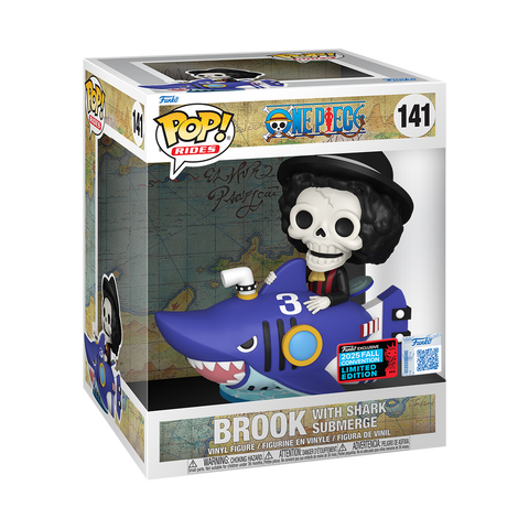 Funko Pop Rides Fumetti - One Piece " Brook with Shark Submerge " NYCC 2025 - Shared Exclusive