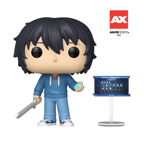 Funko Pop Anime - Solo Leveling " Sung Jinwoo (E-Rank) with Inventory " (2025 Anime Expo CON Exclusive)
