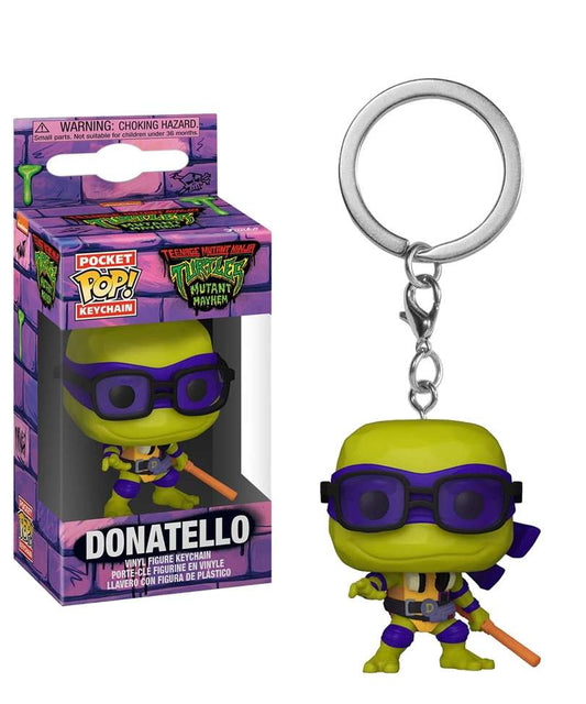 Funko Pop Keychain Ninja Turtles " Donatello Keychain "
