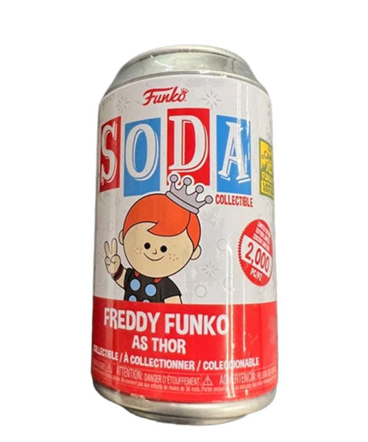 Funko Vinyl Soda Freddy " Freddy Funko as Thor (Metallic) "