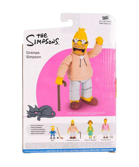 Jakks Pacific - The Simpsons " Grampa Simpson " 6cm