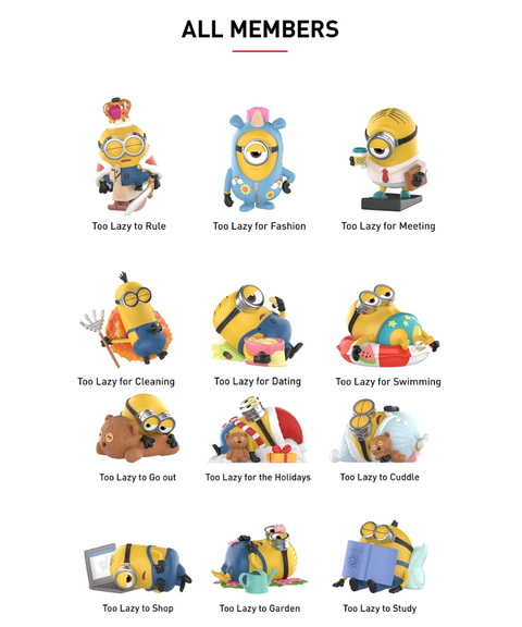 Pop Mart - Lazy Every Day " Minions "