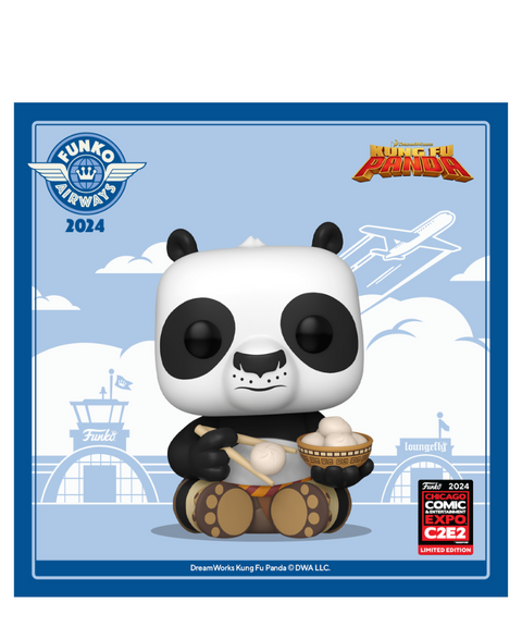 Funko Pop Kung Fu Panda " Po With Dumplings 6-inch (2024 C2E2 Shared Exclusive) "