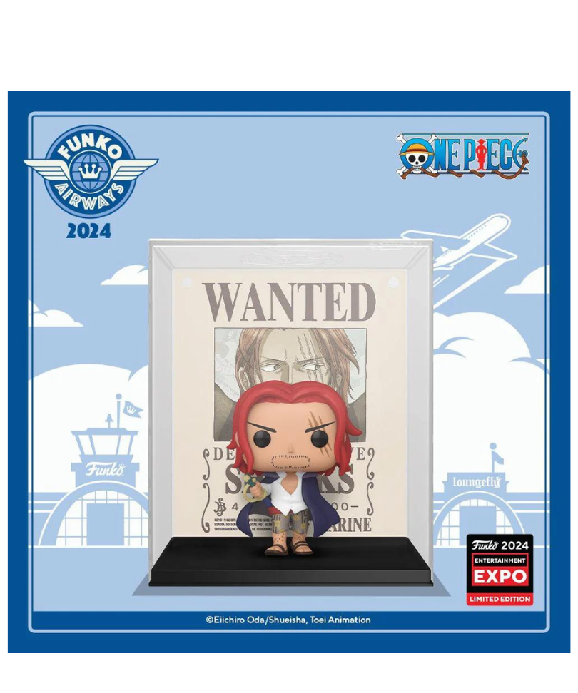Funko Pop Fumetti One Piece " Shanks (Wanted Poster) (2024 C2E2 Shared Exclusive) "