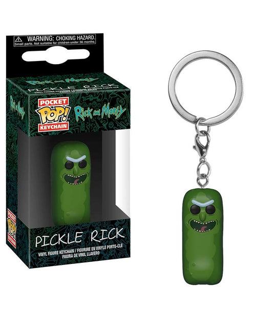 Funko Pop Keychain Rick And Morty " Pickle Rick Keychain "