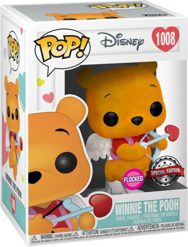 Funko Pop Disney  " Winnie the Pooh (Valentine's) (Flocked) "