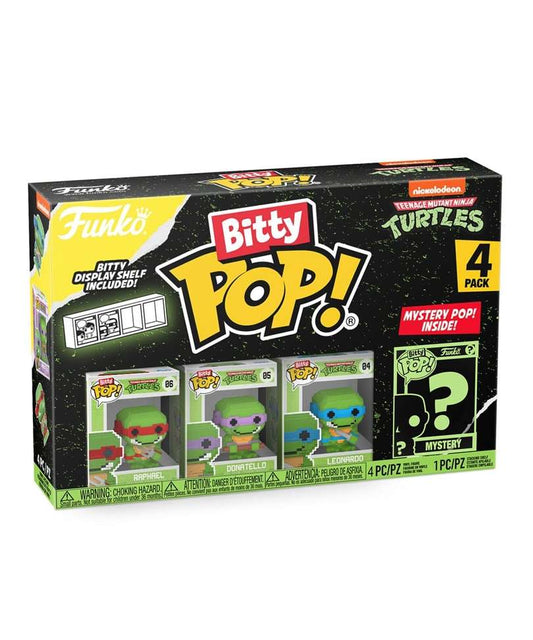 Funko Bitty Pop " Raphael / Donatello / Leonardo / Mystery Bitty (8-Bit) (4-Pack) "