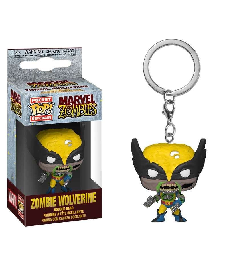 Funko Pop Keychain Marvel " Wolverine (Marvel Zombies) Keychain "