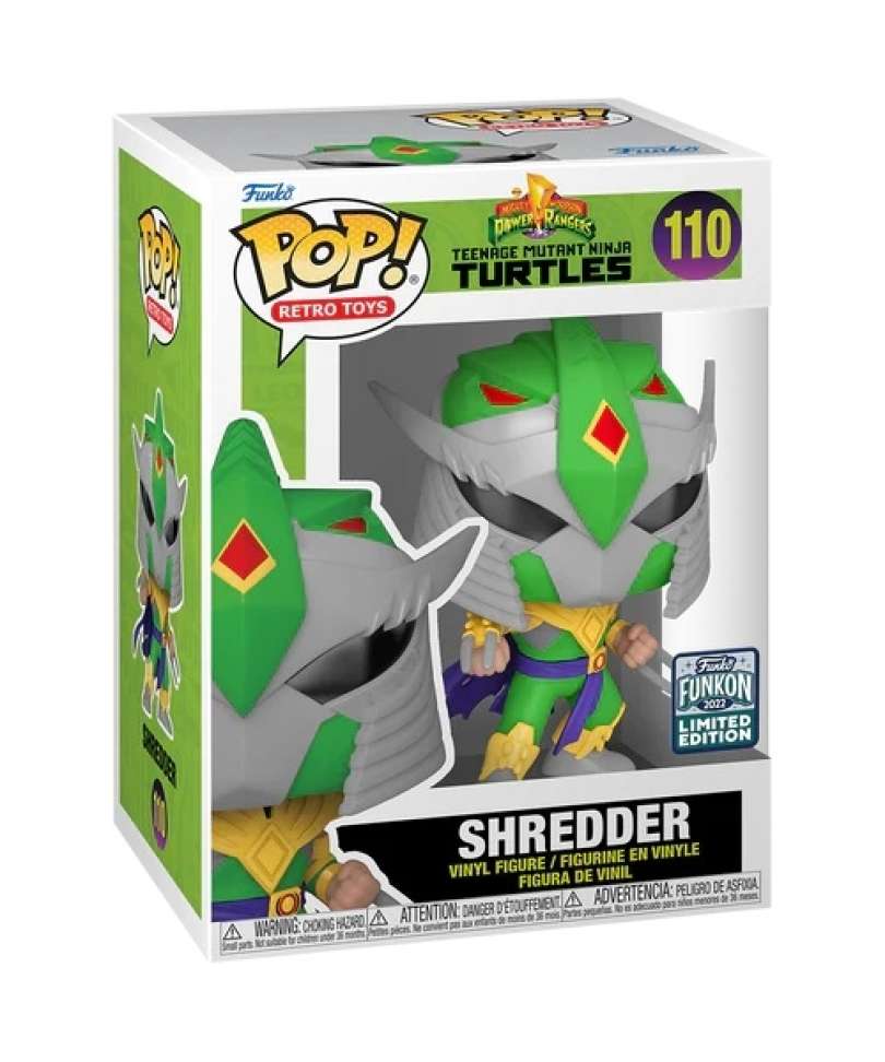 Funko Pop Ninja Turtles " Shredder (as Green Ranger) "