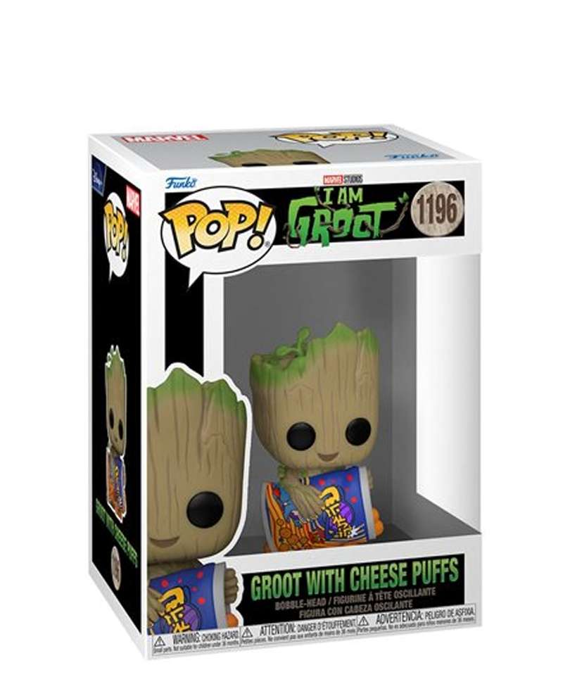 Funko Pop Marvel " Groot with Cheese Puffs "
