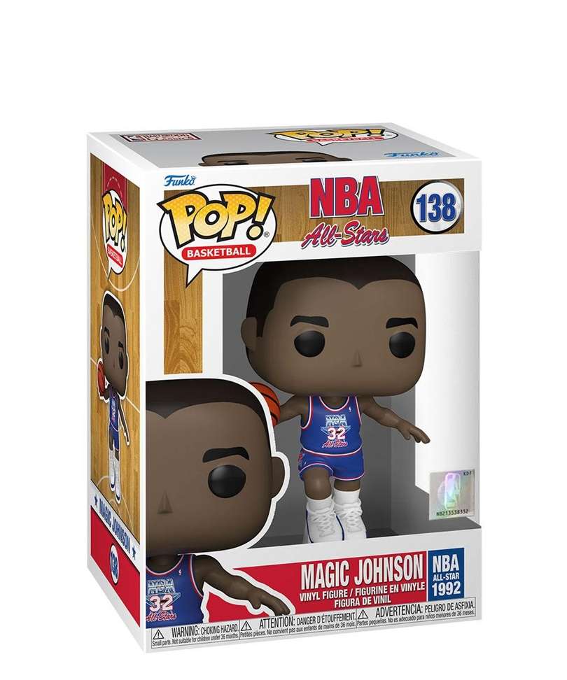 Funko Pop NBA " Magic Johnson (Blue All Star Uni 1991) "