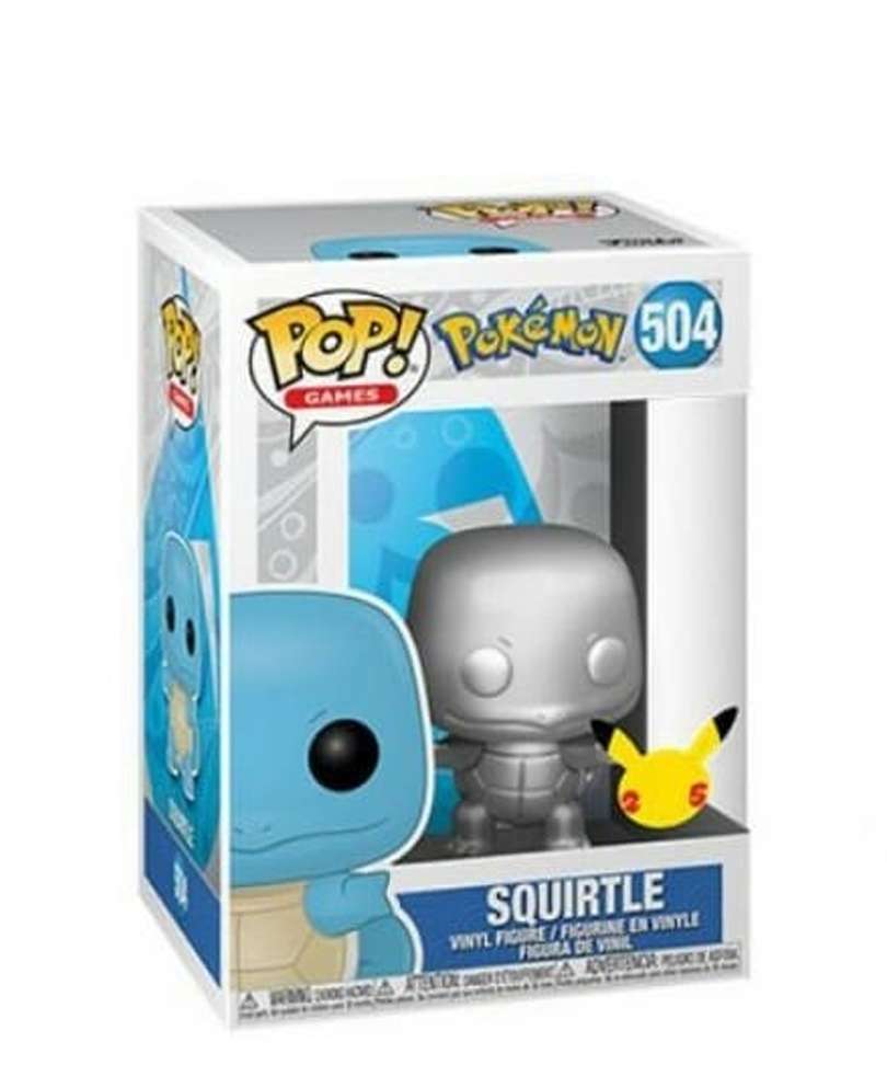 Funko Pop Pokemon " Squirtle (Silver Metallic) "