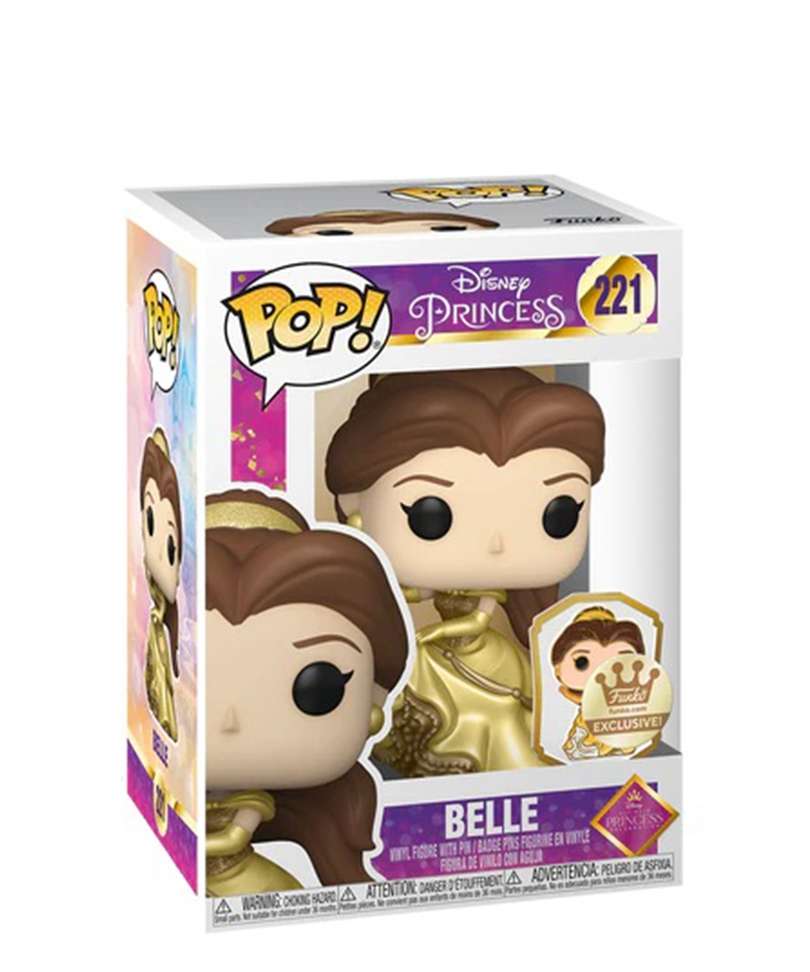 Funko Pop Disney  " Belle with Pin (Dancing - Gold) "