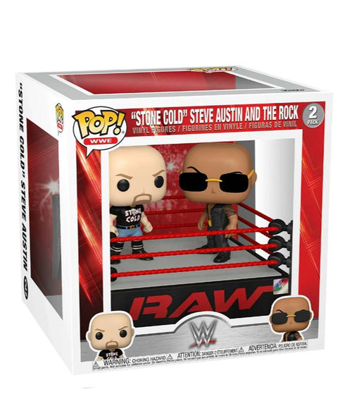 Funko Pop WWE  " Stone Cold Steve Austin and The Rock "
