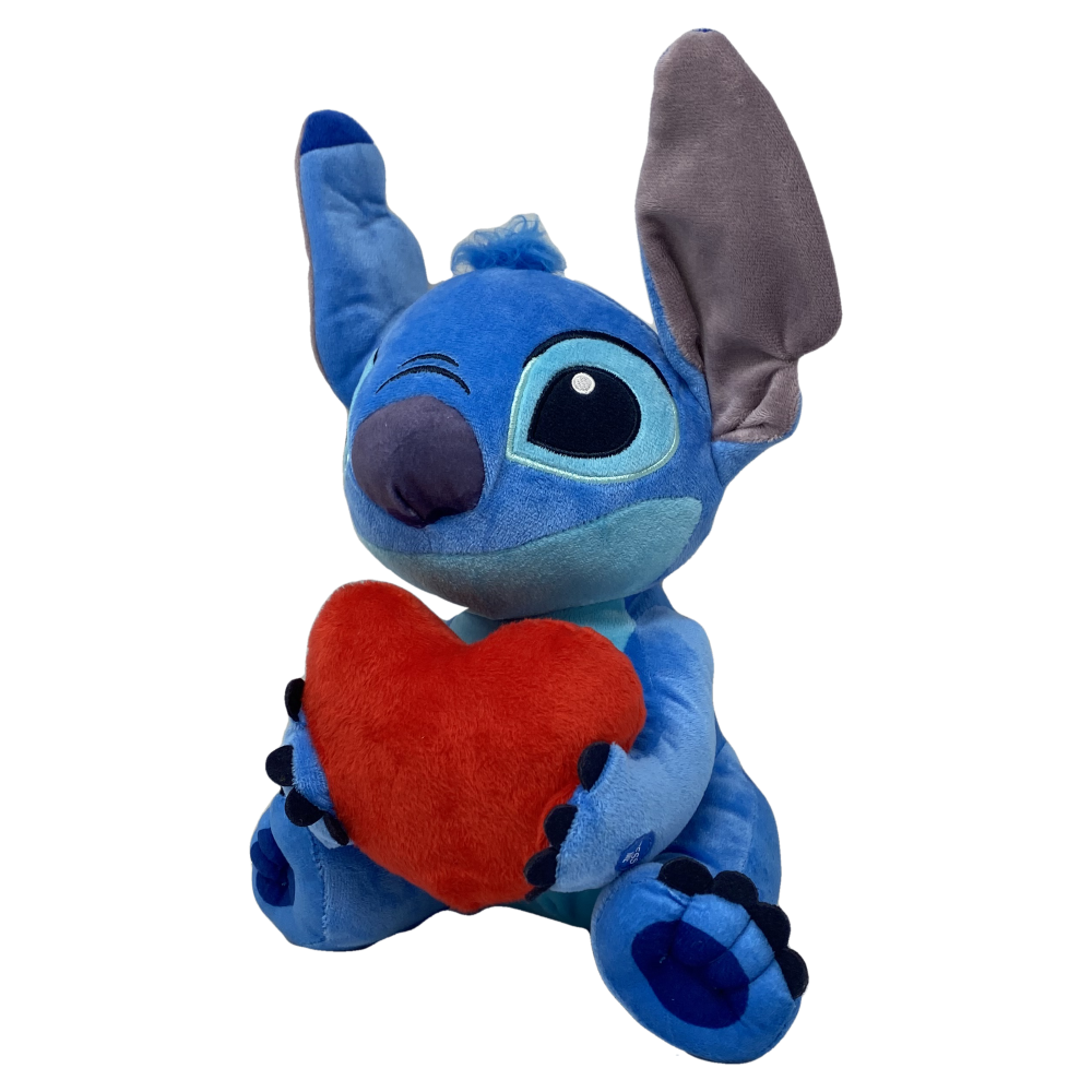Disney plush toy "Lilo &amp; Stitch" LOVE WITH HEART and Sound 35 cm 
