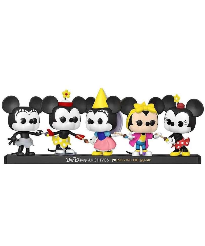 Funko Pop Disney  " Plane Crazy Minnie - Minnie on Ice - Princess Minnie - Totally Minnie - Minnie Mouse (5-Pack) "