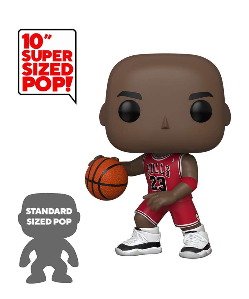 Funko Pop NBA " Michael Jordan (Red Away Jersey) (10-Inch) "