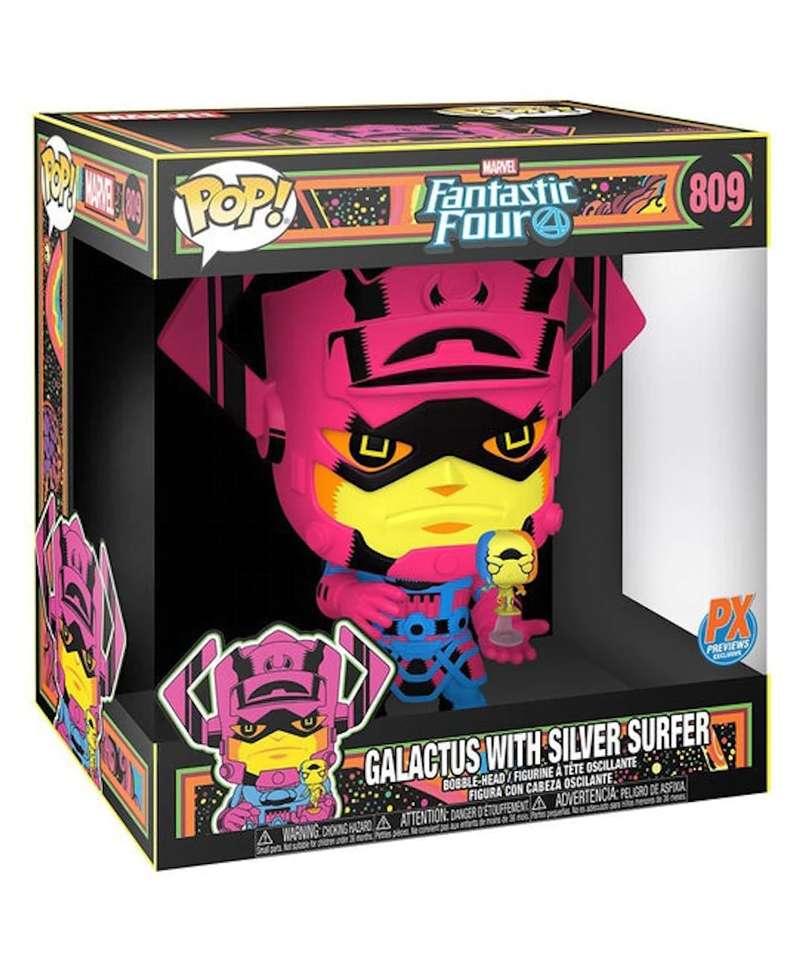 Funko Pop Marvel " Galactus with Silver Surfer (Blacklight) (10-Inch) "