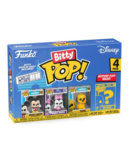 Funko Bitty Pop "Mickey Mouse / Minnie Mouse / Pluto / Mystery Bitty (4-Pack) "